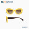 Butterfly-shaped with 3D effect Acetate Female Sunglasses  22A8074